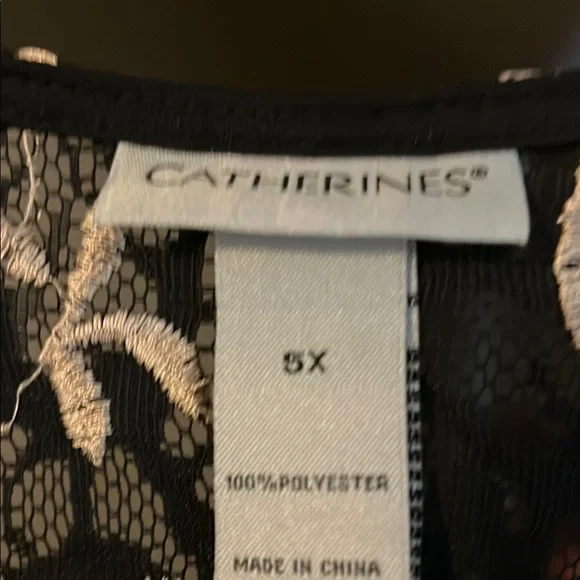 Catherines Black and Gold Embroidered Kimono - Picture 3 of 7